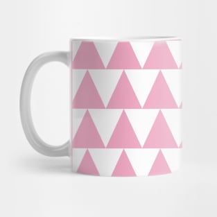 White and Blush Pink Zig Zag Design Mug